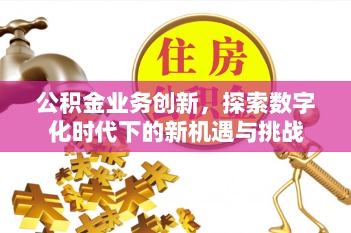 静乐公积金业务创新，探索数字化时代下的新机遇与挑战