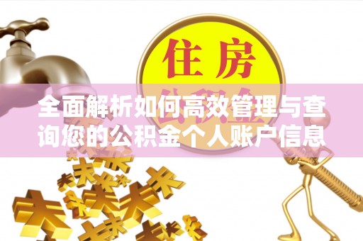 静乐全面解析如何高效管理与查询您的公积金个人账户信息