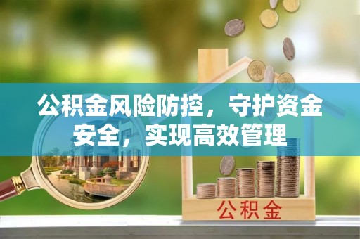 静乐公积金风险防控，守护资金安全，实现高效管理