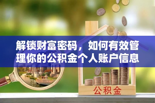 静乐解锁财富密码，如何有效管理你的公积金个人账户信息