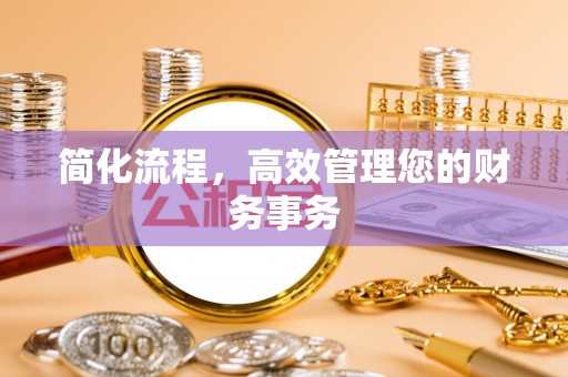 静乐简化流程，高效管理您的财务事务